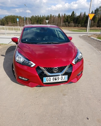 Nissan Micra cena 44900 przebieg: 46428, rok produkcji 2018 z Biała małe 497